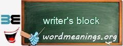 WordMeaning blackboard for writer's block